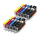 Huismerk 2x Canon PGI-550 XLBK / CLI-551 XLBK/C/M/Y 5 kleuren Multipack inktcartridges Huismerk 2x Canon PGI-550 XLBK / CLI-551 XLBK/C/M/Y 5 kleuren Multipack inktcartridges