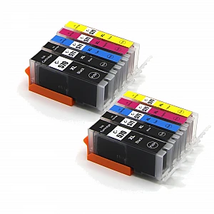 Huismerk 2x Canon PGI-570 XLBK/ CLI-571 XLBK/C/M/Y 5 kleuren Multipack inktcartridges Huismerk 2x Canon PGI-570 XLBK/ CLI-571 XLBK/C/M/Y 5 kleuren Multipack inktcartridges