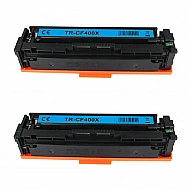 Huismerk 2x HP 201X (CF400X) hoog volume toner zwart Huismerk 2x HP 201X (CF400X) hoog volume toner zwart