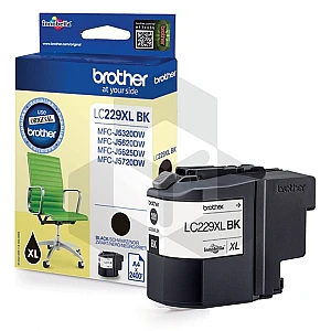 Brother LC-229XLBK inktcartridge zwart hoge capaciteit (origineel) Brother LC-229XLBK inktcartridge zwart hoge capaciteit (origineel)