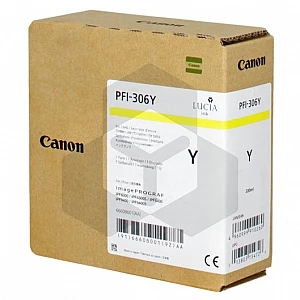 Canon PFI-306Y inktcartridge geel (origineel) Canon PFI-306Y inktcartridge geel (origineel)