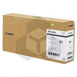 Canon PFI-706GY inktcartridge grijs hoge capaciteit (origineel) Canon PFI-706GY inktcartridge grijs hoge capaciteit (origineel)