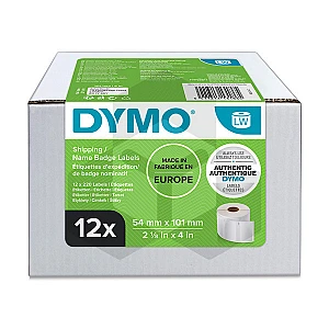 Dymo 13186 verzend- en naambadge etiketten voordeelverpakking 12 stuks 99014 (origineel) Dymo 13186 verzend- en naambadge etiketten voordeelverpakking 12 stuks 99014 (origineel)