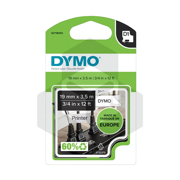 Dymo 16958 tape flexibel nylon 19 mm (origineel) Dymo 16958 tape flexibel nylon 19 mm (origineel)