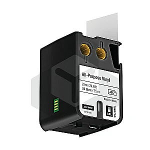 Dymo 1868755 XTL tape vinyl zwart op wit 54 mm (origineel) Dymo 1868755 XTL tape vinyl zwart op wit 54 mm (origineel)