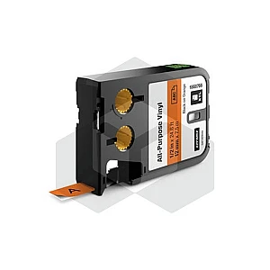 Dymo 1868766 XTL tape vinyl zwart op oranje 12 mm (origineel) Dymo 1868766 XTL tape vinyl zwart op oranje 12 mm (origineel)
