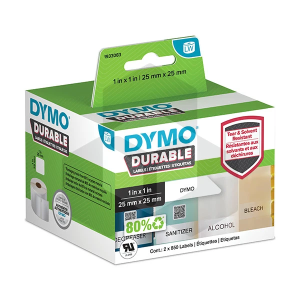 Dymo 1933083 duurzame vierkante etiketten (origineel) Dymo 1933083 duurzame vierkante etiketten (origineel)