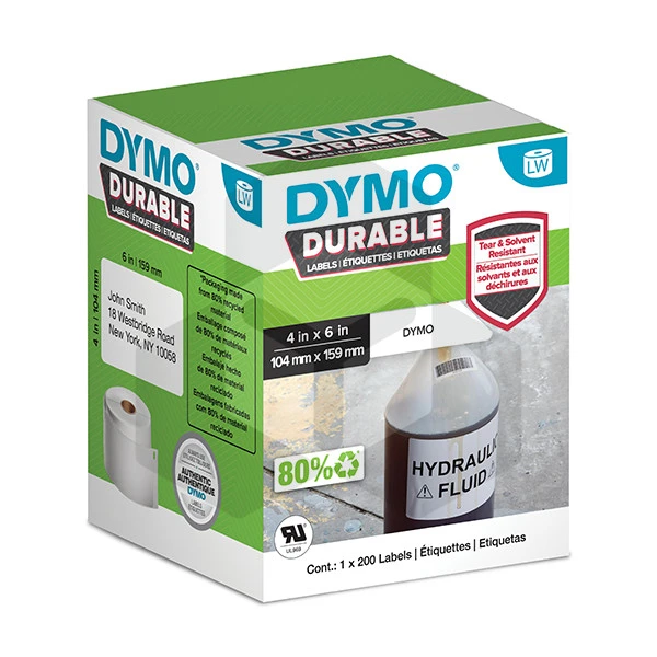 Dymo 1933086 extra grote duurzame verzendetiketten (origineel) Dymo 1933086 extra grote duurzame verzendetiketten (origineel)