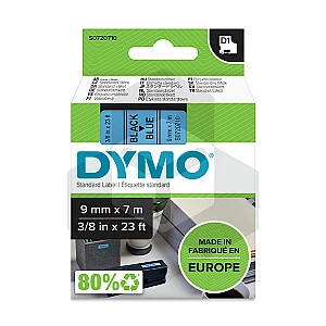 Dymo 40916 tape zwart op blauw 9 mm (origineel)