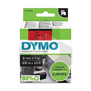 Dymo 40917 tape zwart op rood 9 mm (origineel) Dymo 40917 tape zwart op rood 9 mm (origineel)