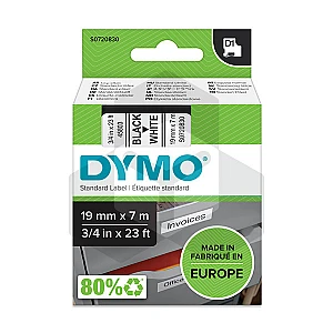 Dymo 45803 tape zwart op wit 19 mm (origineel) Dymo 45803 tape zwart op wit 19 mm (origineel)