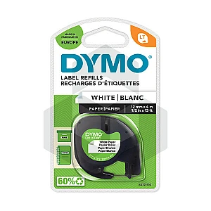 Dymo 91200 tape wit papier 12 mm (origineel) Dymo 91200 tape wit papier 12 mm (origineel)
