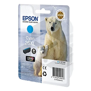 Epson 26XL (T2632) inktcartridge cyaan hoge capaciteit (origineel)
