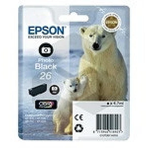 Epson 26 (T2611) inktcartridge foto zwart (origineel)