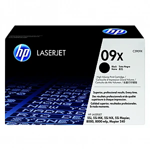 HP 09X (C3909X / EP-W) toner zwart hoge capaciteit (origineel) HP 09X (C3909X / EP-W) toner zwart hoge capaciteit (origineel)