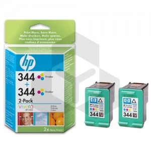 HP 344 (C9505EE) inktcartridge kleur dubbelpak (origineel)
