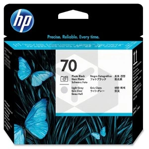 HP 70 (C9407A) printkop fotozwart en lichtgrijs (origineel)