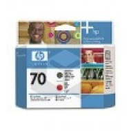 HP 70 (C9409A) printkop mat zwart en rood (origineel)