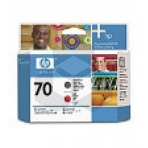 HP 70 (C9409A) printkop mat zwart en rood (origineel)