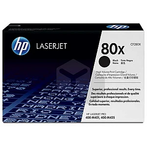 HP 80X (CF280X) toner zwart hoge capaciteit (origineel) HP 80X (CF280X) toner zwart hoge capaciteit (origineel)