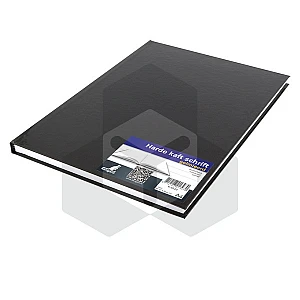Kangaro gebonden boek A4 gelinieerd 80 vel zwart