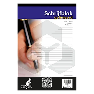 Kangaro schrijfblok A4 lijn 60 grams 100 vel (origineel)