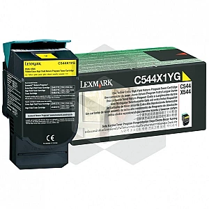 Lexmark 0C544X1YG toner geel extra hoge capaciteit (origineel) Lexmark 0C544X1YG toner geel extra hoge capaciteit (origineel)