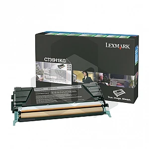 Lexmark 0C736H1KG toner zwart hoge capaciteit (origineel) Lexmark 0C736H1KG toner zwart hoge capaciteit (origineel)