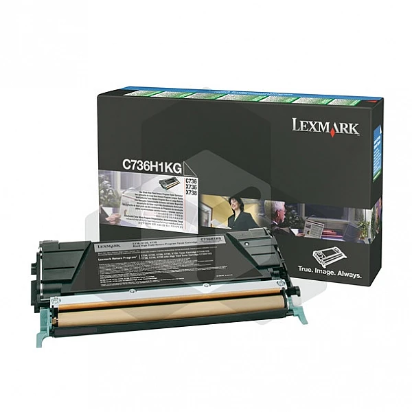 Lexmark 0C736H1KG toner zwart hoge capaciteit (origineel) Lexmark 0C736H1KG toner zwart hoge capaciteit (origineel)