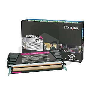 Lexmark 0C736H1MG toner magenta hoge capaciteit (origineel)