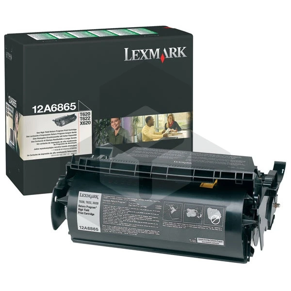 Lexmark 12A6865 toner zwart hoge capaciteit (origineel) Lexmark 12A6865 toner zwart hoge capaciteit (origineel)