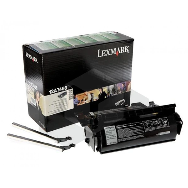 Lexmark 12A7468 etiketten toner hoge capaciteit (origineel) Lexmark 12A7468 etiketten toner hoge capaciteit (origineel)