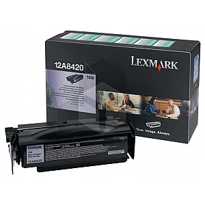 Lexmark 12A8420 toner zwart (origineel)