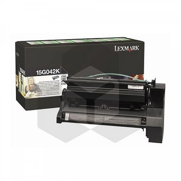 Lexmark 15G042K toner zwart hoge capaciteit (origineel) Lexmark 15G042K toner zwart hoge capaciteit (origineel)