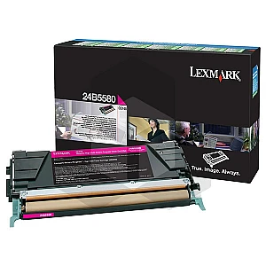 Lexmark 24B5580 toner magenta hoge capaciteit (origineel) Lexmark 24B5580 toner magenta hoge capaciteit (origineel)