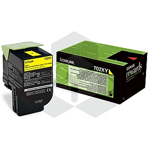 Lexmark 702XY (70C2XY0) toner geel extra hoge capaciteit (origineel) Lexmark 702XY (70C2XY0) toner geel extra hoge capaciteit (origineel)