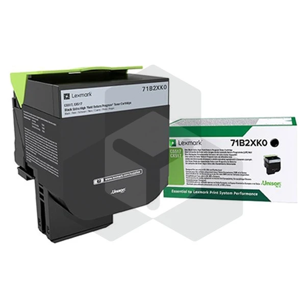 Lexmark 71B2XK0 toner zwart extra hoge capaciteit (origineel) Lexmark 71B2XK0 toner zwart extra hoge capaciteit (origineel)