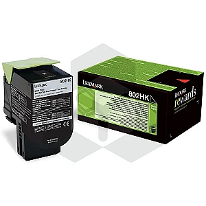 Lexmark 802HK (80C2HK0) toner zwart hoge capaciteit (origineel) Lexmark 802HK (80C2HK0) toner zwart hoge capaciteit (origineel)