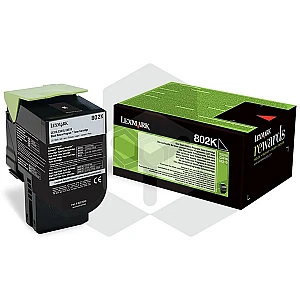 Lexmark 802K (80C20K0) toner zwart lage capaciteit (origineel)