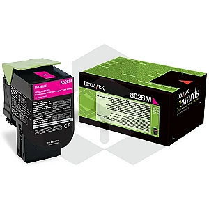 Lexmark 802SM (80C2SM0) toner magenta (origineel) Lexmark 802SM (80C2SM0) toner magenta (origineel)