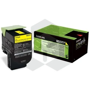 Lexmark 802XY (80C2XY0) toner geel extra hoge capaciteit (origineel) Lexmark 802XY (80C2XY0) toner geel extra hoge capaciteit (origineel)