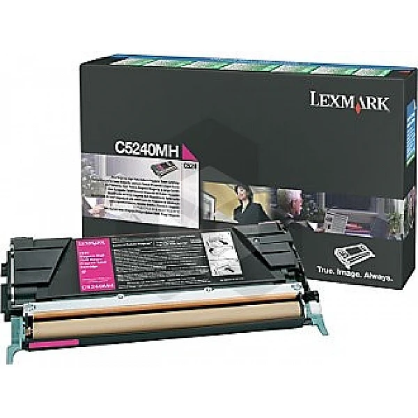Lexmark C5240MH toner magenta hoge capaciteit (origineel) Lexmark C5240MH toner magenta hoge capaciteit (origineel)