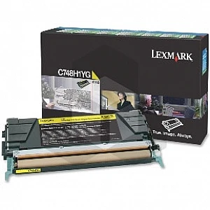 Lexmark C748H1YG toner geel hoge capaciteit (origineel) Lexmark C748H1YG toner geel hoge capaciteit (origineel)