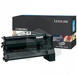 Lexmark C782X1KG toner zwart hoge capaciteit (origineel) Lexmark C782X1KG toner zwart hoge capaciteit (origineel)