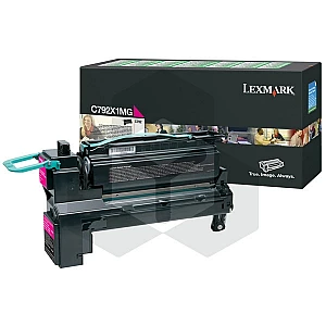 Lexmark C792X1MG toner magenta hoge capaciteit (origineel) Lexmark C792X1MG toner magenta hoge capaciteit (origineel)