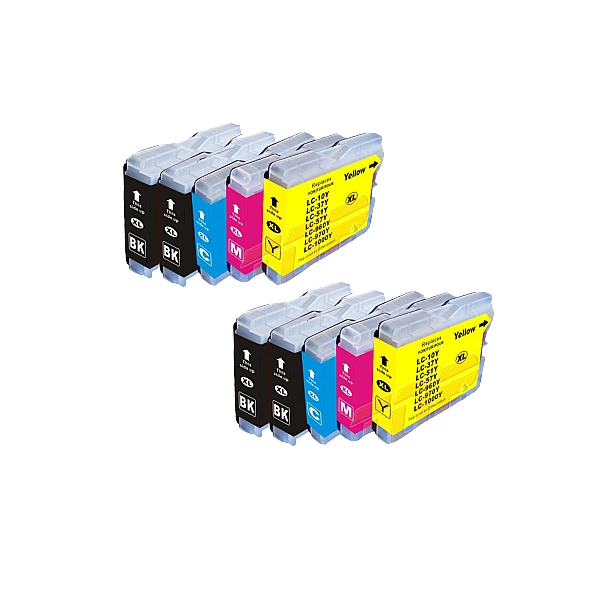 Huismerk Brother LC-1000 10-pack: 4x LC-1000BK + 2x LC-1000C + 2x LC-1000M + 2x LC-1000Y Huismerk Brother LC-1000 10-pack: 4x LC-1000BK + 2x LC-1000C + 2x LC-1000M + 2x LC-1000Y