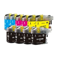 Huismerk Brother LC-223 10-pack: 4x LC-223BK + 2x 223C + 2x 223M + 2x 223Y