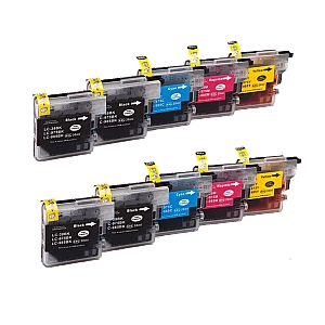 Huismerk Brother LC-985 10-pack: 4x LC-985BK + 2x LC-985C + 2x LC-985M + 2x LC-985Y