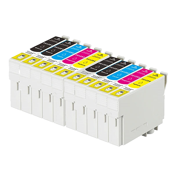 Huismerk Epson T1285 10-pack: 4x T1281 + 2x T1282 + 2x T1283 + 2x T1284 Huismerk Epson T1285 10-pack: 4x T1281 + 2x T1282 + 2x T1283 + 2x T1284